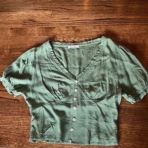 Green blouse